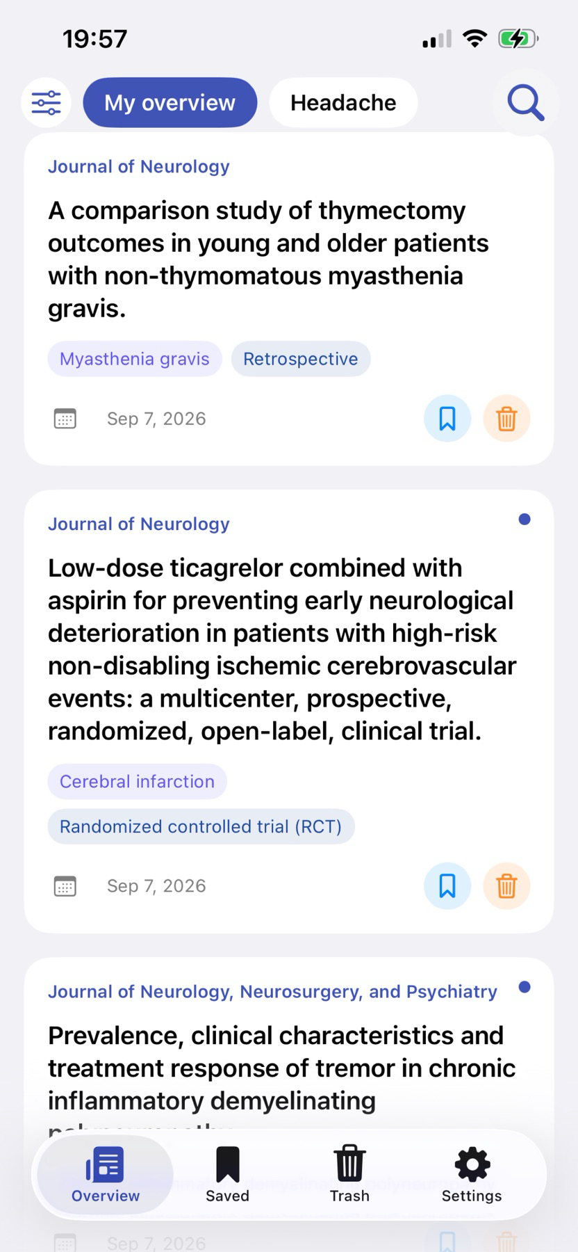 CatchUpNeuro reading overview